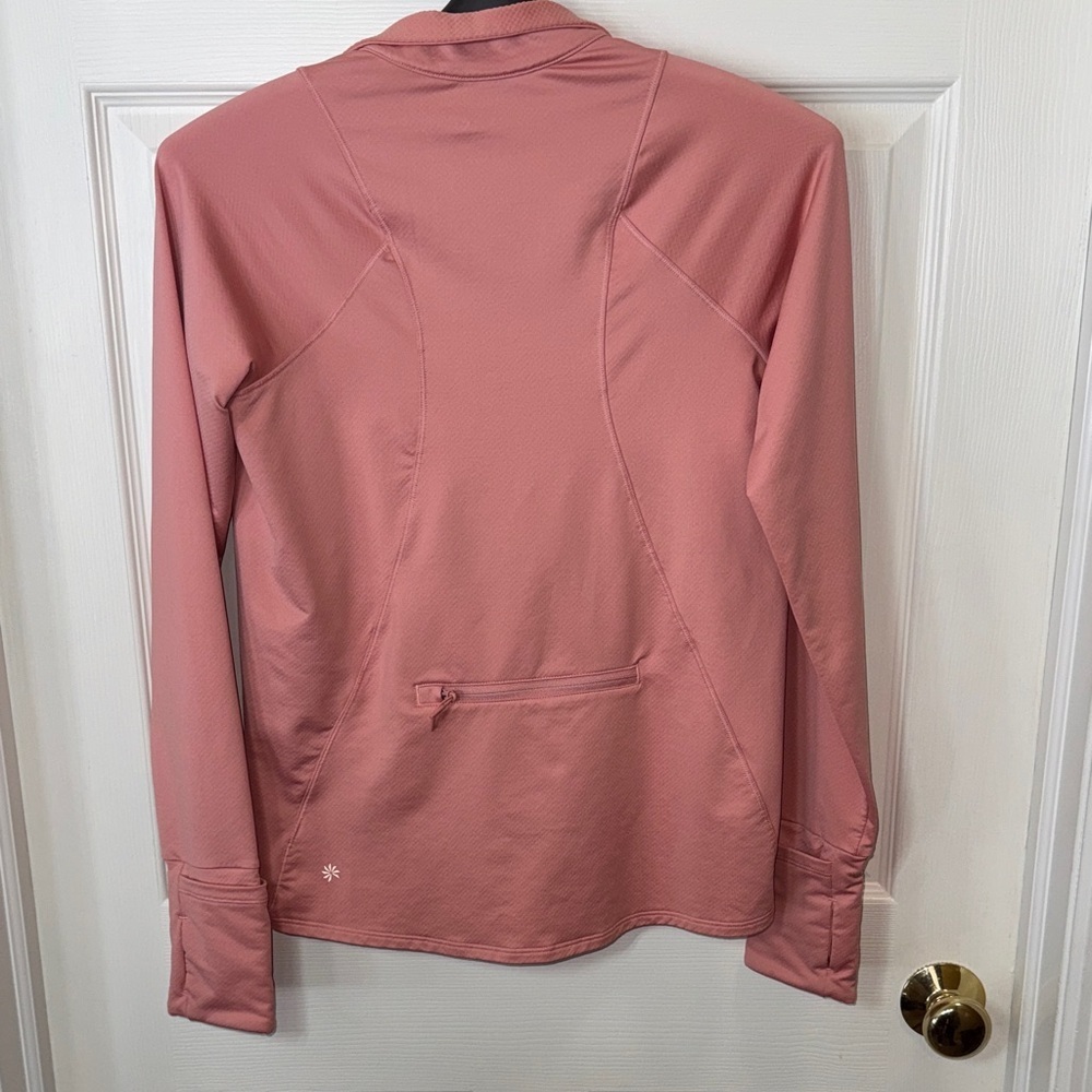 Athleta Pink Long Sleeve Quarter-Zip Top - Picture 8 of 10